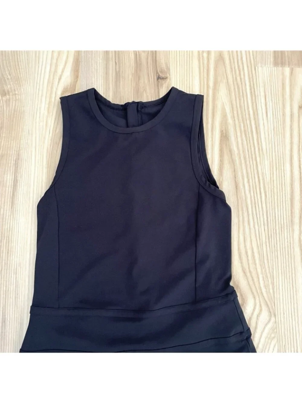 VUORI Romper Dress Active Stretch Pickleball Tennis Workout Black size Medium - Picture 3 of 9